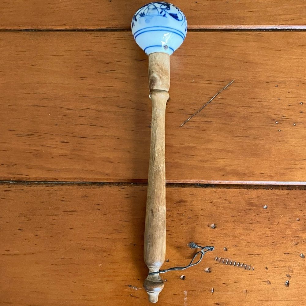 Meissen Blue Onion Porcelain Pestle Muddler